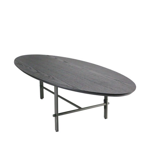 Mesa de Centro Oval Preta - 61646