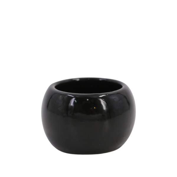 Mini Vaso Preto Cerâmica - 63937