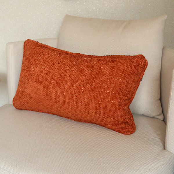 Almofada Baguete Terracota Chenille  - 64372